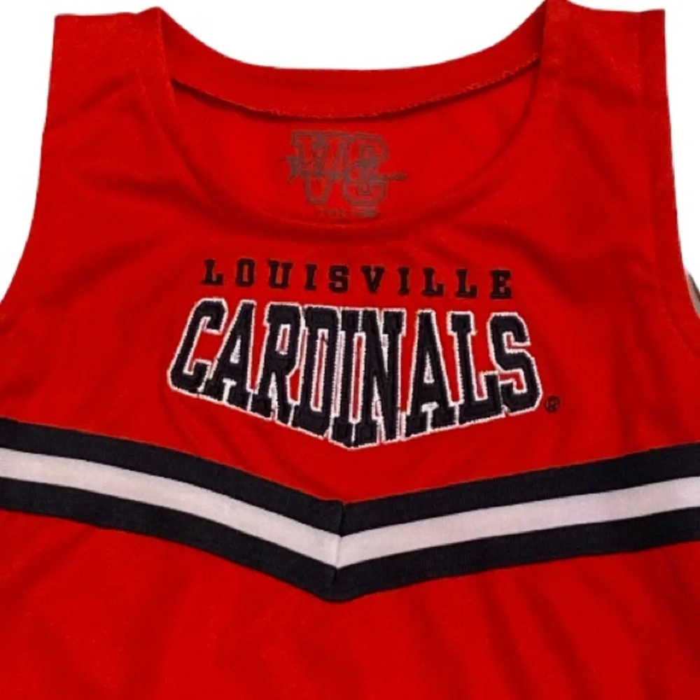 Louisville Cardinals Cheerleading Cheerleader Outfit Set‎ Costume Size 3/3T
